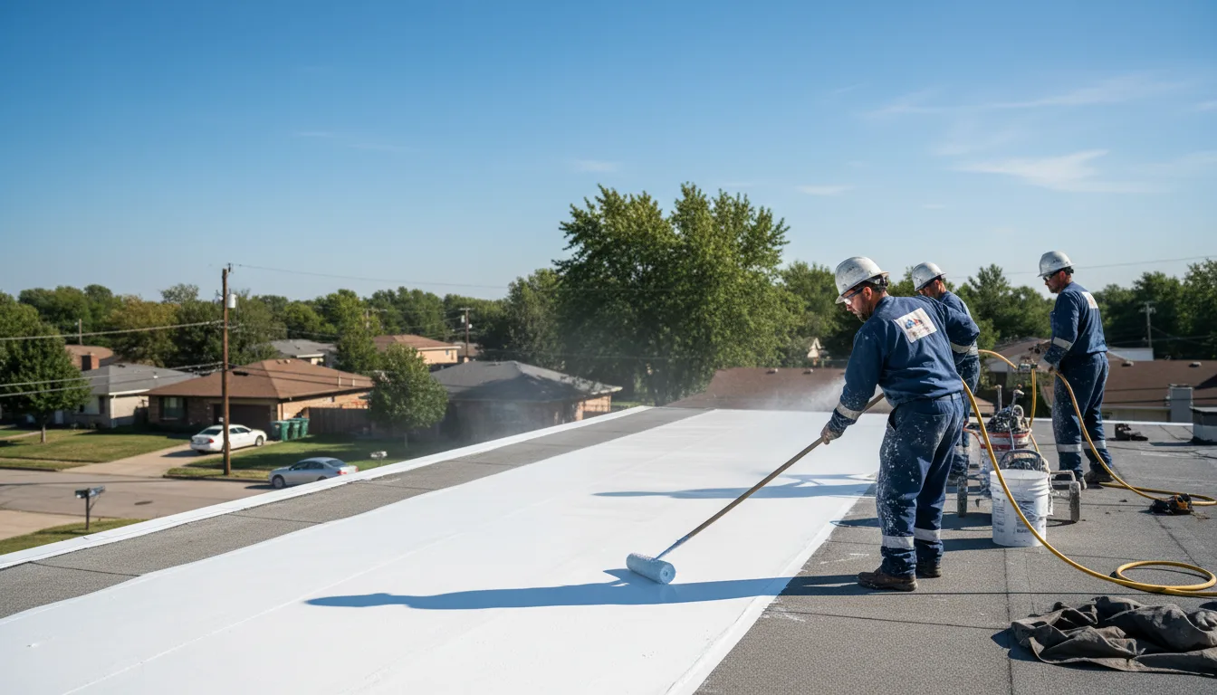Commercial roof coating in Montfort, WI near me